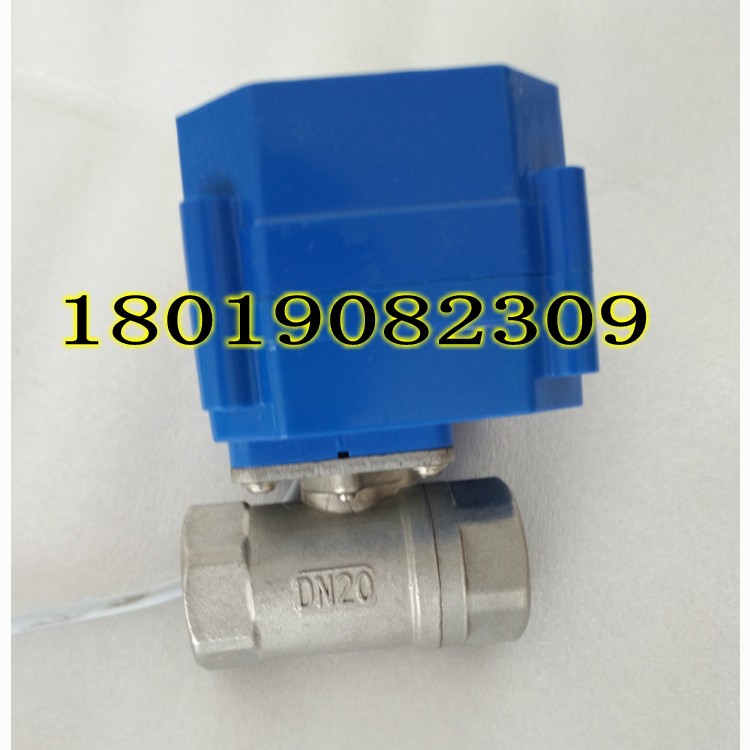 CWX-60P CR04 DC9-24V DN20不锈钢微型电动球阀 通电开启断电关闭