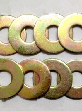 GB97镀彩平垫/平垫圈/黄色垫片/介子/圆平垫M3M5M6M8M10M12M16M20