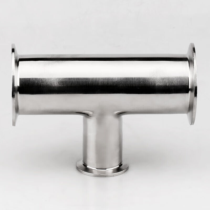 4快装变径三通卫生级不锈钢异径卡箍卡盘快卡t型接头Φ51*