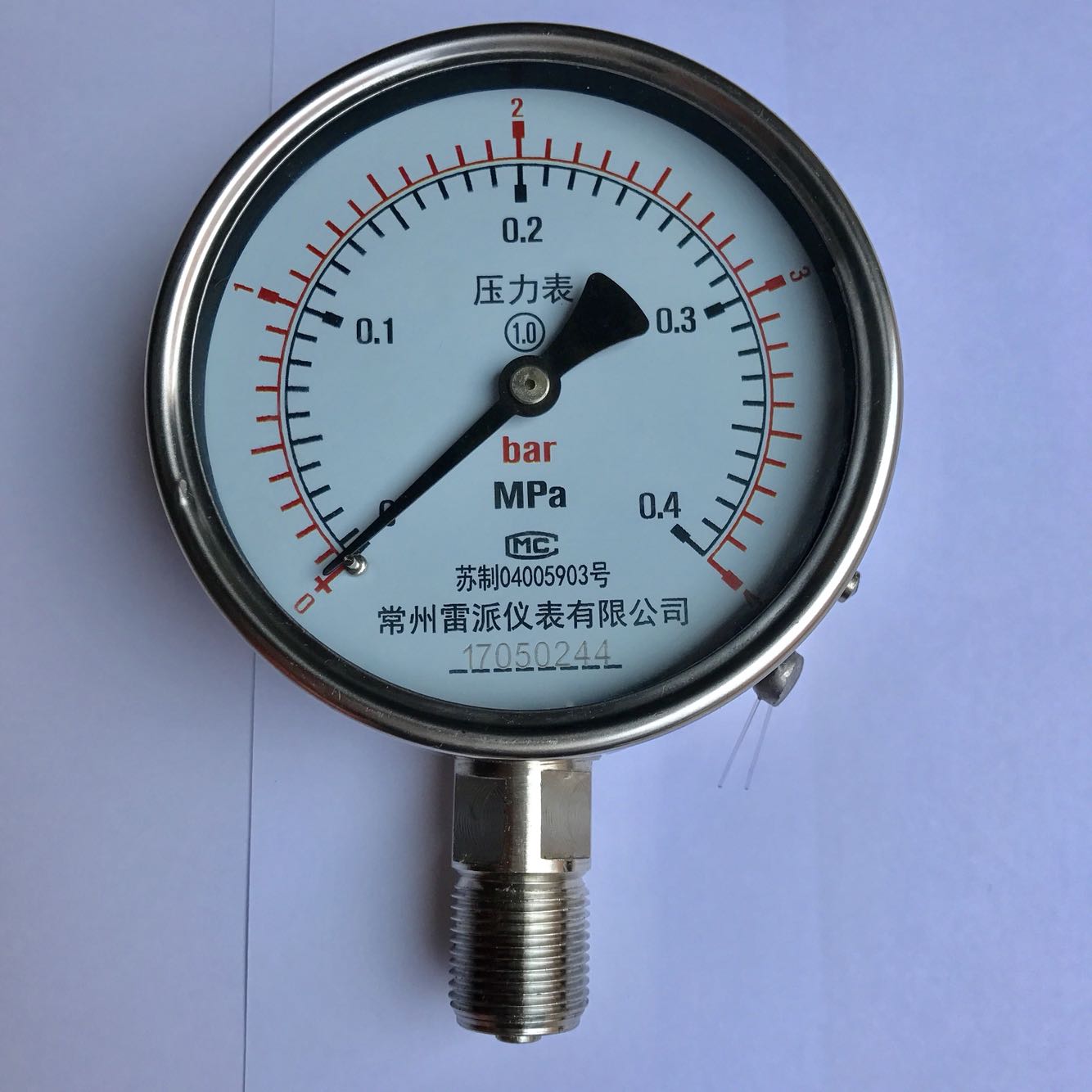 定制级压力表不锈钢直径