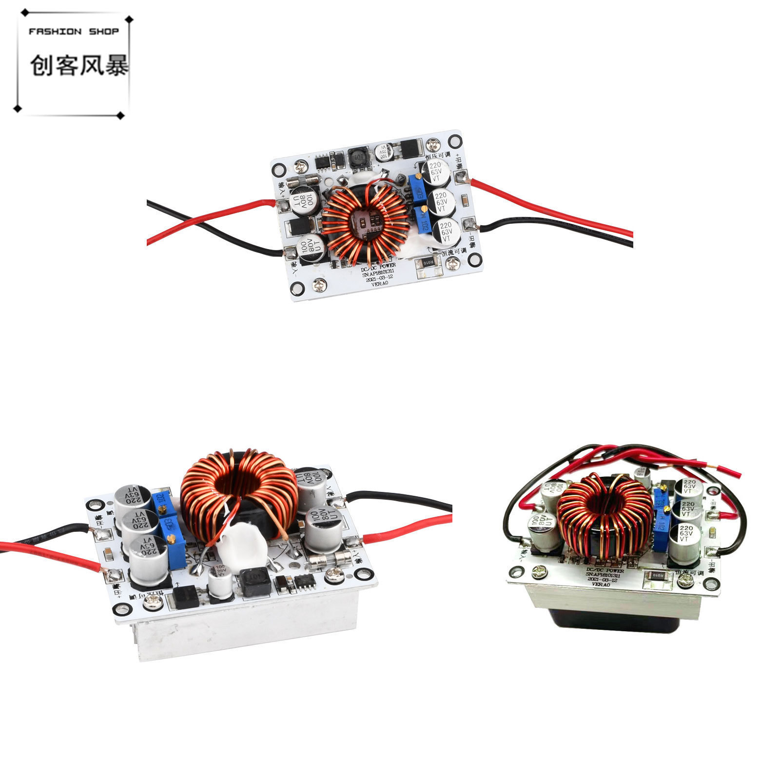180W直流升降压恒压恒流稳压可调充电LED电源模块DC10-70V转5-58V