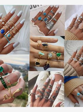 时尚波西米亚风松石树叶8