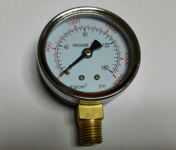 pressure gauge 160kg/C 2300psi 压力表 牙PT1/4 60mm 2.5级