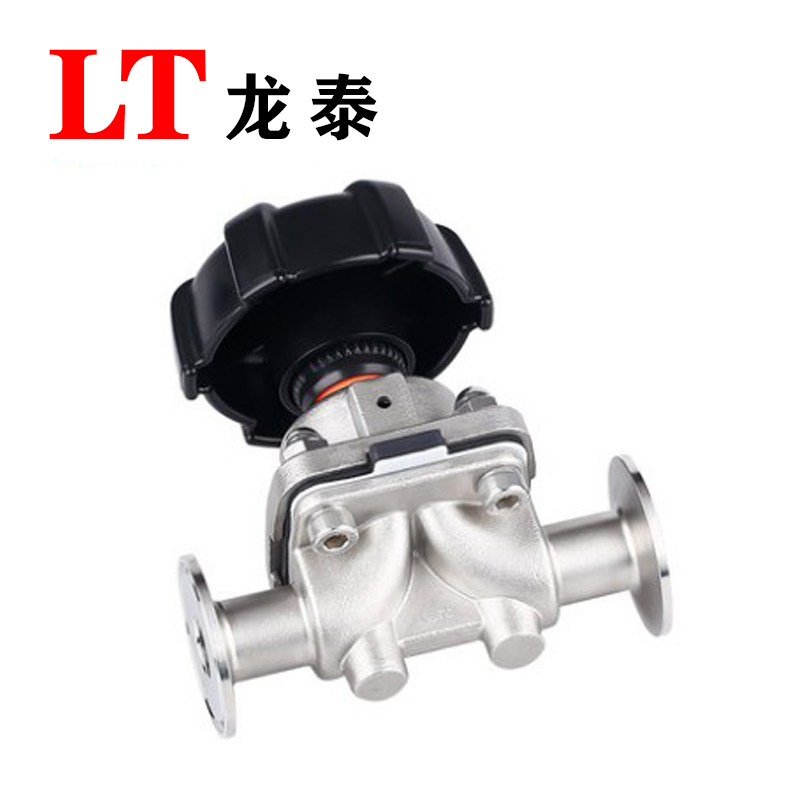 卡盘隔膜阀316L不锈钢卫生级食品级手动快装卡盘式快接隔膜阀38