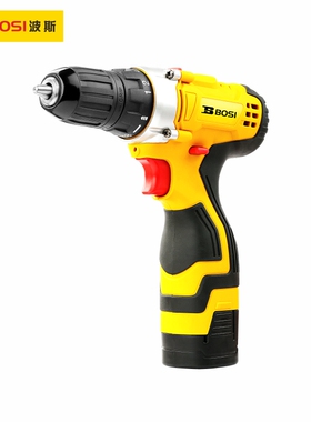 波斯16V双速锂电钻电动螺丝刀BS660115齿轮箱电机开关电池充电器