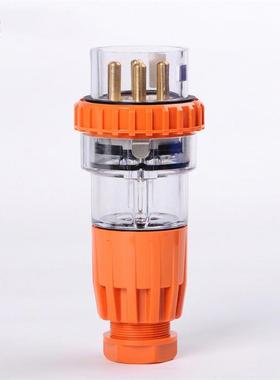 新款56P432 440 450澳标户外工业插头防尘防水插头4芯32A圆形包邮