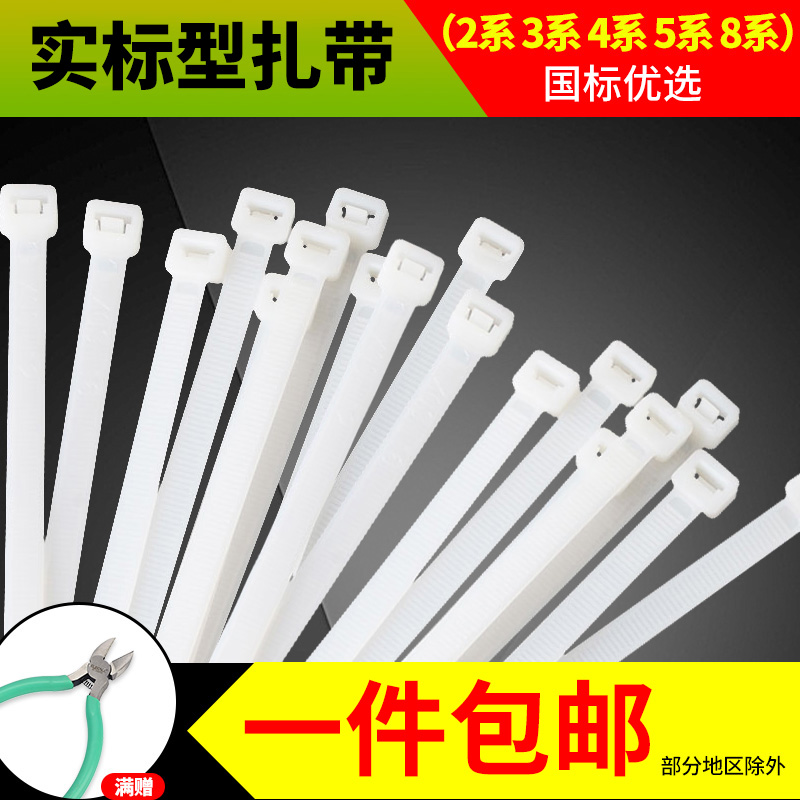 国标尼龙扎带自锁式塑料