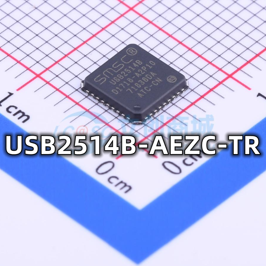 全新原装 USB2514B-AEZC-TR 封装QFN-36 USB通讯接口芯片现货供应