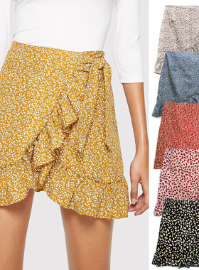 Woman skirts harajuku 2021 outfit with short skirt tall wais