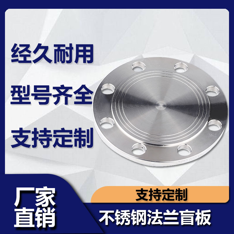 不锈钢法兰盲板堵片盖突