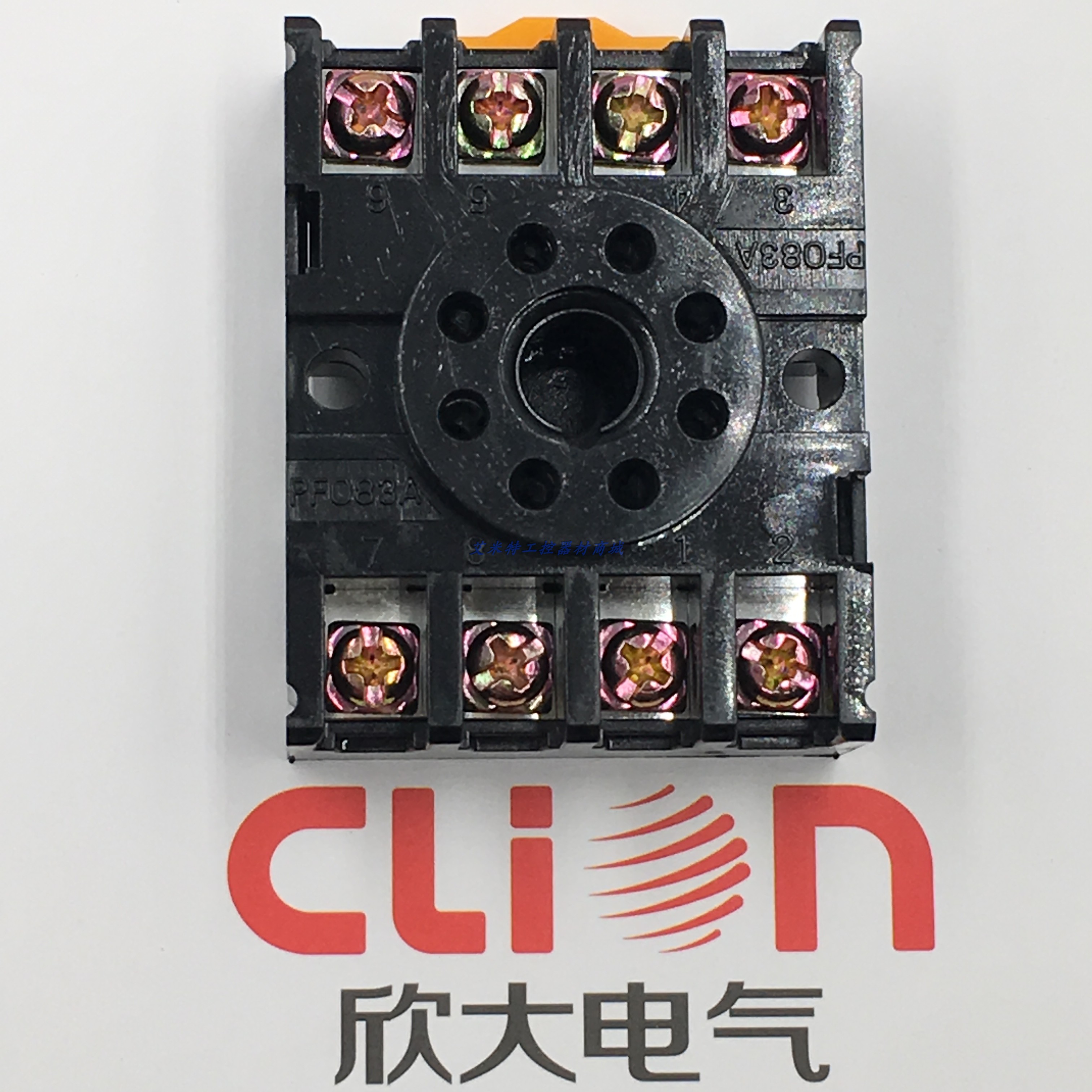 询价CLION欣大交流电磁继电器插座 PF083A RELAY SOCKET铜片圆8脚