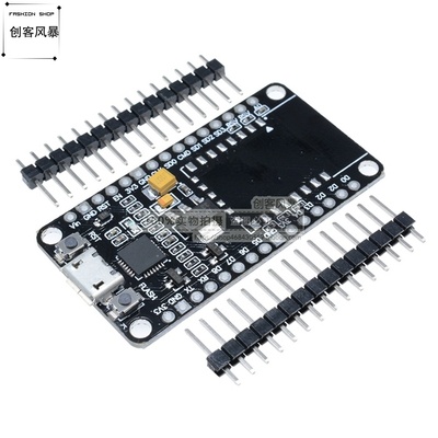 NodeMCU ESP8266 WIFI转接板 底板CP2102 ESP-12E/12F  黑板