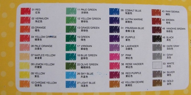 真彩单色单支六角油画棒2966A   2966a 蜡笔 单支蜡笔 记号蜡笔