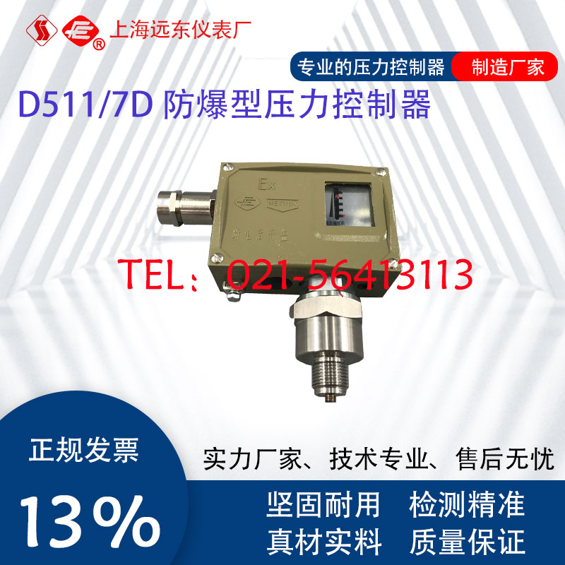 0851181 0851281 0851381上海远东仪表厂D511/7D防爆压力控制器