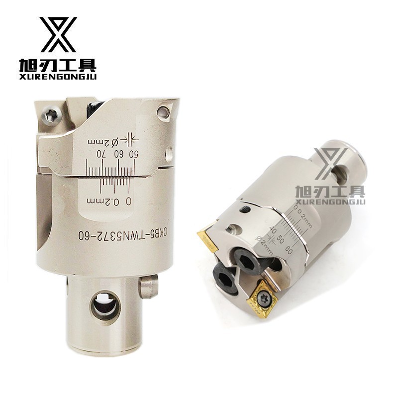 双刃粗镗刀加工中心盲孔