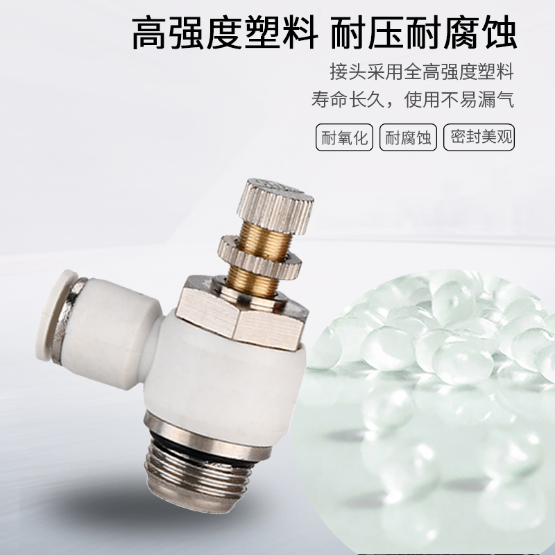 螺纹气动接头型调速节流