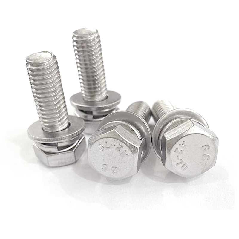 不锈钢外六角三组合螺丝