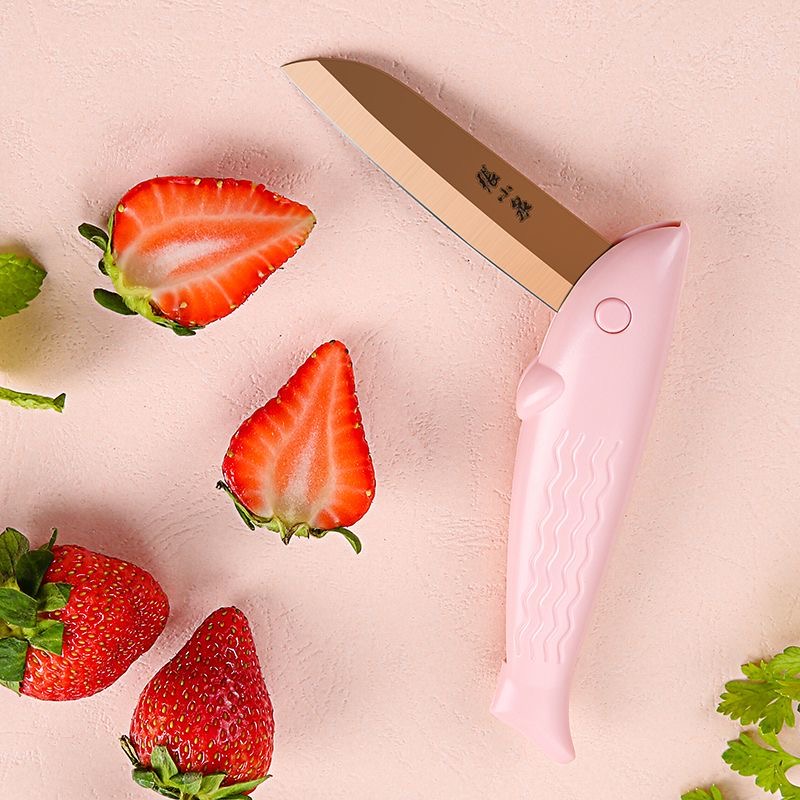 张小泉水果刀家用折叠便携小刀宿舍用学生不锈钢削皮剥皮厨房随身