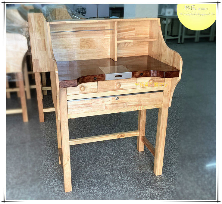 首饰工作台橡木拼接珠宝加工桌打金台金银执模台功夫台金店维修台