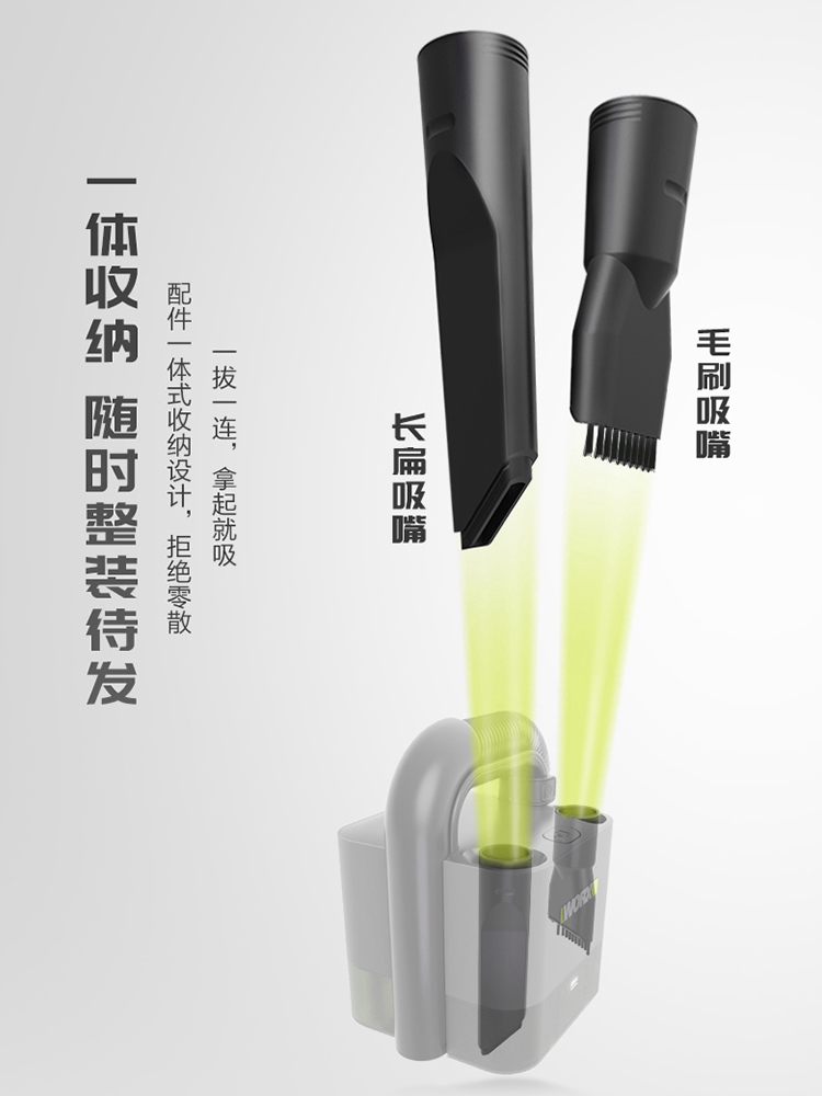 威克士WU035无线车载吸尘器车用家用充电强力无刷大功率电动工具