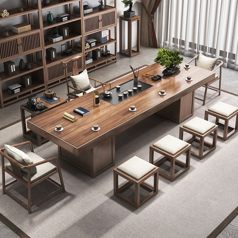 实木茶桌新中式客厅禅意