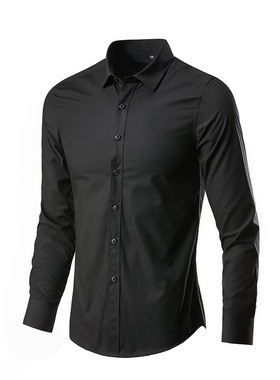 5XL Mens Casual Shirts Slim Fit Dress Shirt for Men大码衬衫