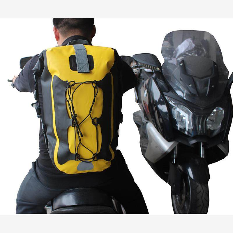 摩托车骑士背包全盔防水两侧边包摩旅绑带驮包骑行装备尾包双肩包