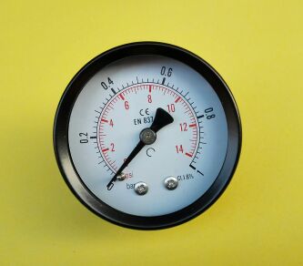 轴向气体压力表直径英文