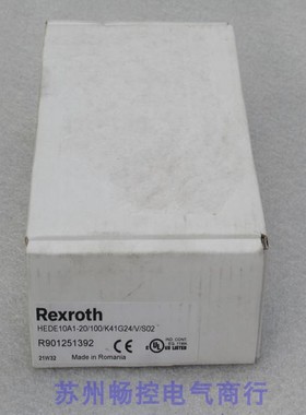 议价REXROTH开关 HEDE10A1-20/100/K41G24/V/S02力士乐R901251392
