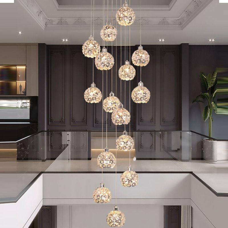 楼梯吊灯长吊灯现代简约复式楼别墅loft吊灯挑空客厅旋转公寓吊灯,工业油品/胶粘/化学/实验室用品,烧杯/烧瓶,淘宝优惠券,粉丝福利购,淘宝优惠卷