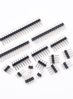 单/双排针 间距2.54MM 1*2p/3p/4p/8P/16p/20p插针 LCD1602/12864