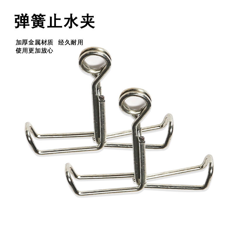 弹簧止水夹实验室皮管乳胶管夹输液管夹子可调节螺旋止水夹