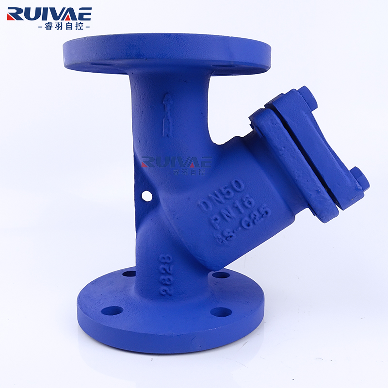 GL45H-16C 碳钢德标Y型法兰过滤器管道过滤阀DN25 32 40 50 65 80