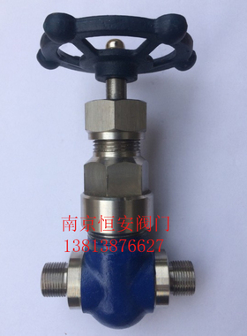 Z61Y-320P 304不锈钢高压焊接闸阀仪表闸阀微型丝口高压流量阀