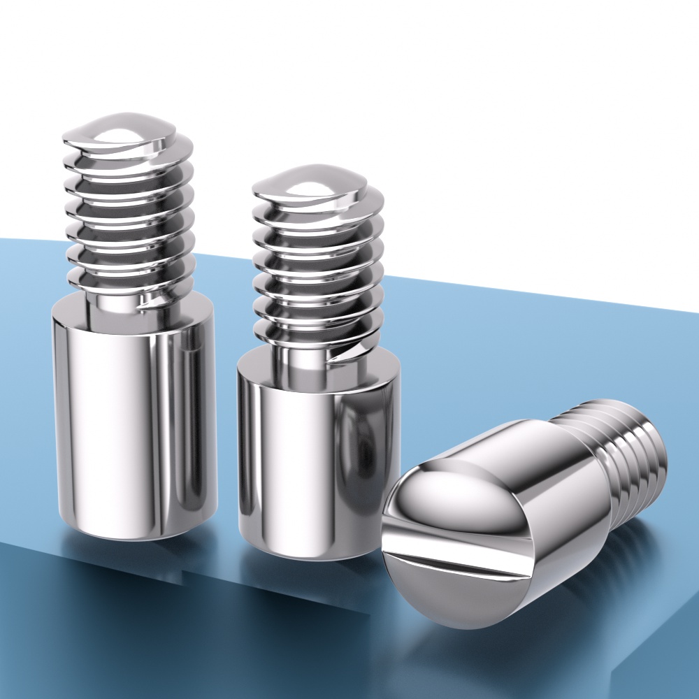 不锈钢一字开槽无头轴位