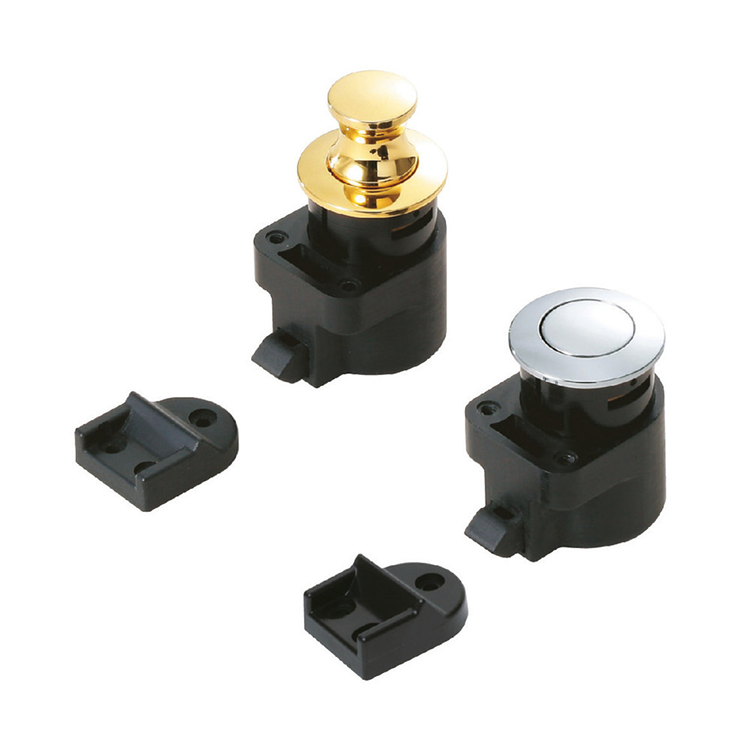 蓝普带按式拉手碰珠衣柜