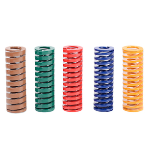 定做模具弹簧耐高温耐疲劳日标矩形弹簧黄色蓝色红色绿色棕色扁线