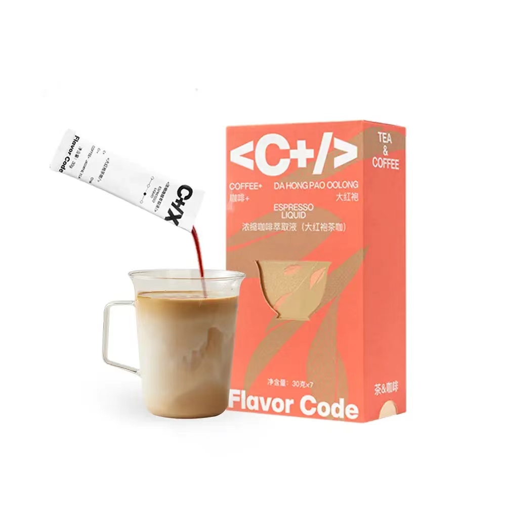 疯味代码 大红袍茶咖浓缩咖啡萃取液30g*70糖0脂肪茶香浓郁