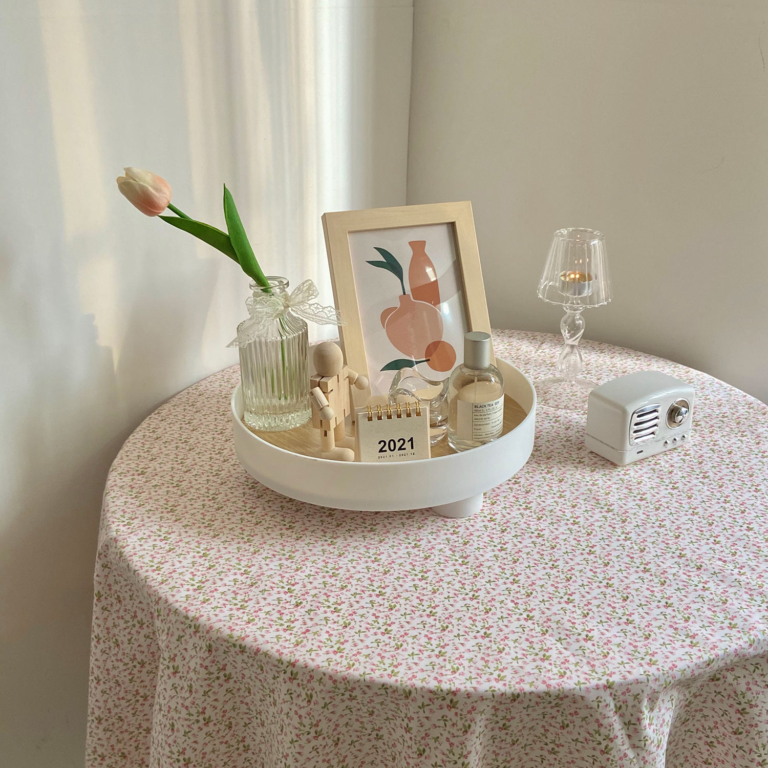 小碎花桌布清新风野餐宿