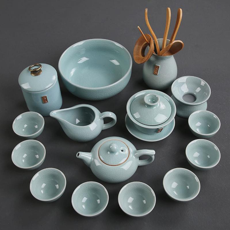 哥窑墨烟西施壶陶瓷功夫