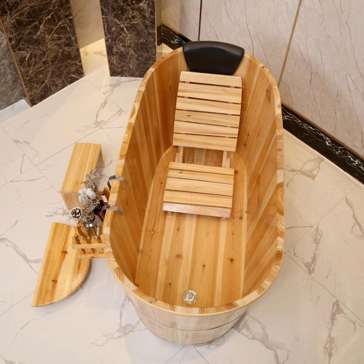 美容院成人泡澡桶大木浴