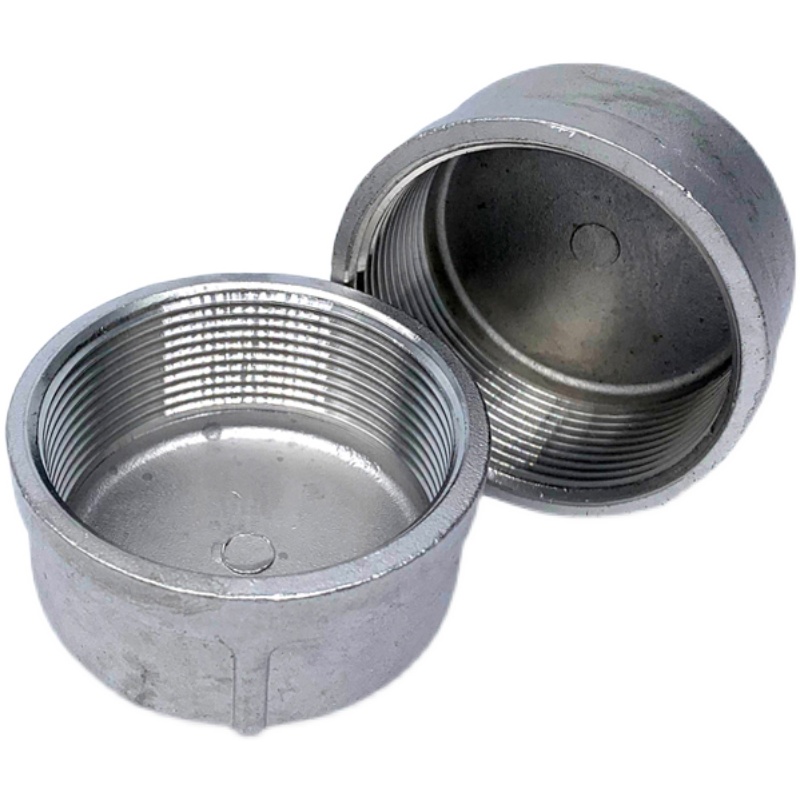 316不锈钢管帽闷盖内丝口管堵头闷头内螺纹塞头丝扣接头4 6分1寸