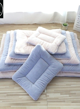 Plush nest sleeping dog nest coral Blanket mat warm bed