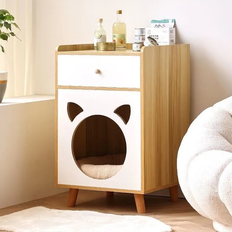 猫窝床头柜人猫共用家具柜狗窝四季通用宠物用品冬季保暖猫屋狗屋