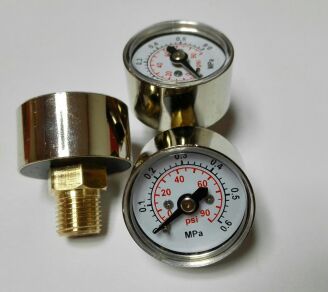 金属壳微型压力表轴向直