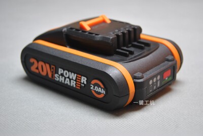 WORX原装威克士20v锂电池包WA3551橙色系列 小脚板全新