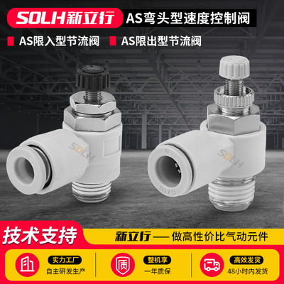 控制调速节流阀AS1201F/2201F/AS1211F/2211F气动速度控制调节阀