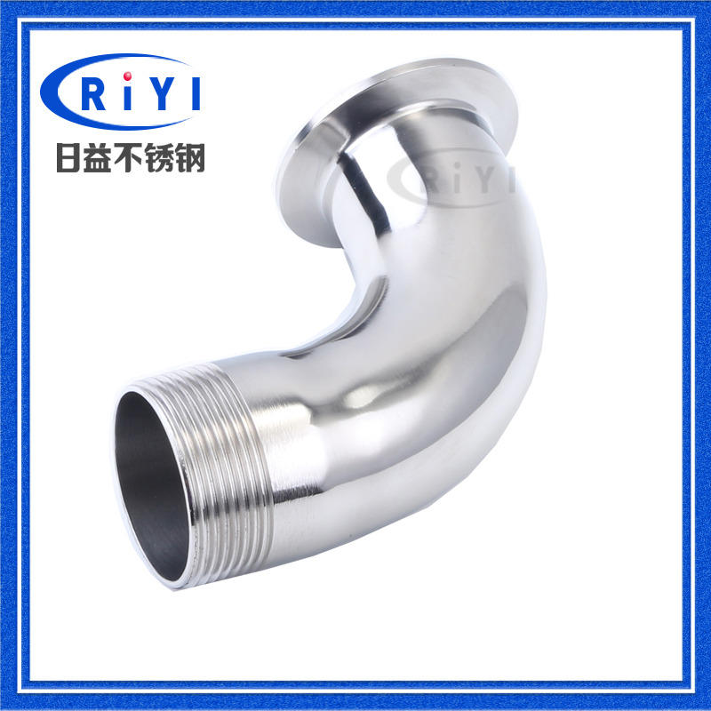 不锈钢快装外丝度弯头卫