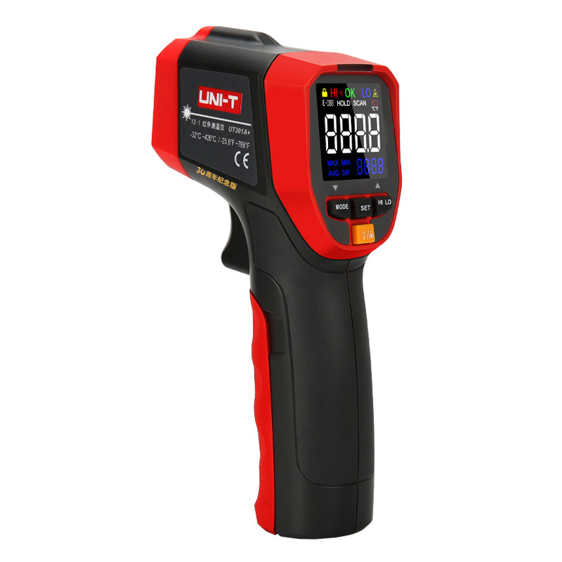 优利德测温仪UT301A+高精度红外线测温仪手持式非接触式 测温枪