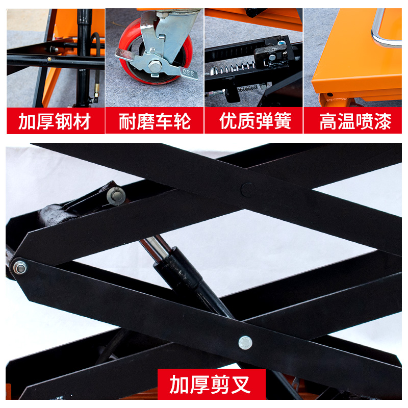可移动手液压平台车板剪